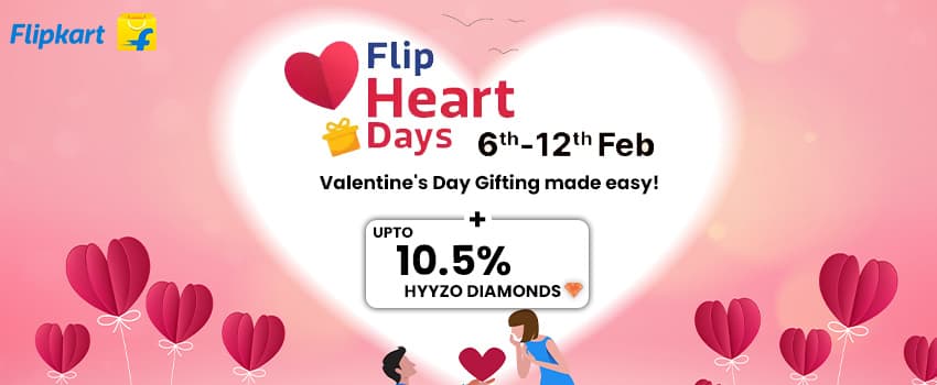 Flipkart Flip heart days cashback 10.5%